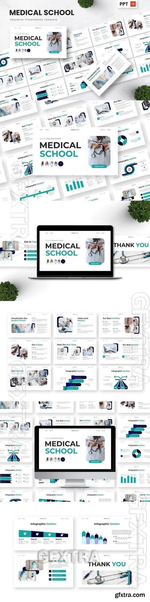 Medical School - Education Powerpoint Templates NB8AMMC