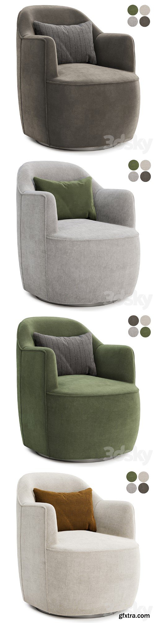 Dawes Swivel Accent Chair