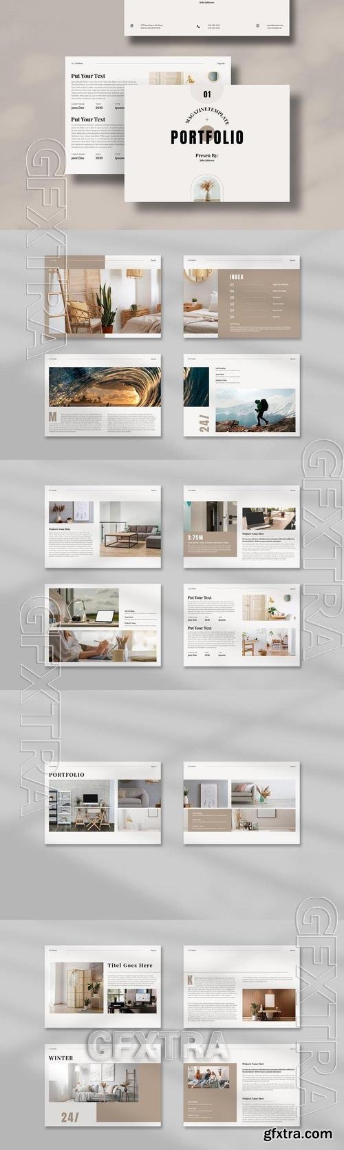 Portfolio Magazine Template Leyout ZEFKGTG