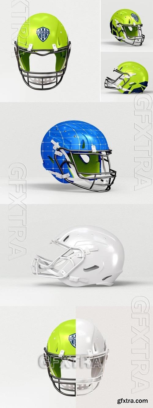 Rugby Helmet Mockup Set LA6DGPX