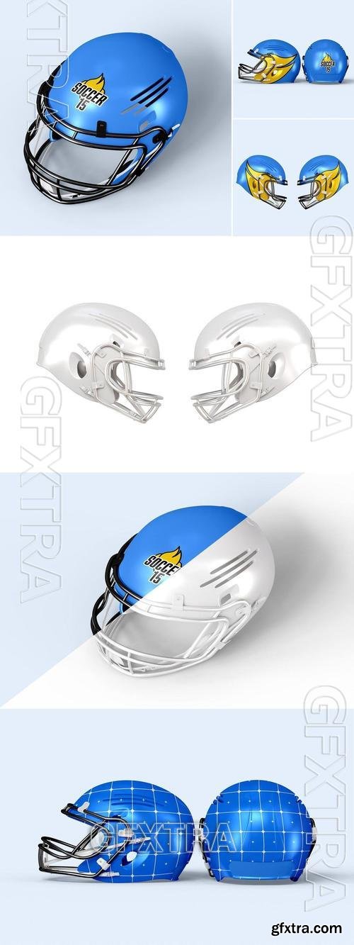 Football Helmet Mockup Set L74W7S7