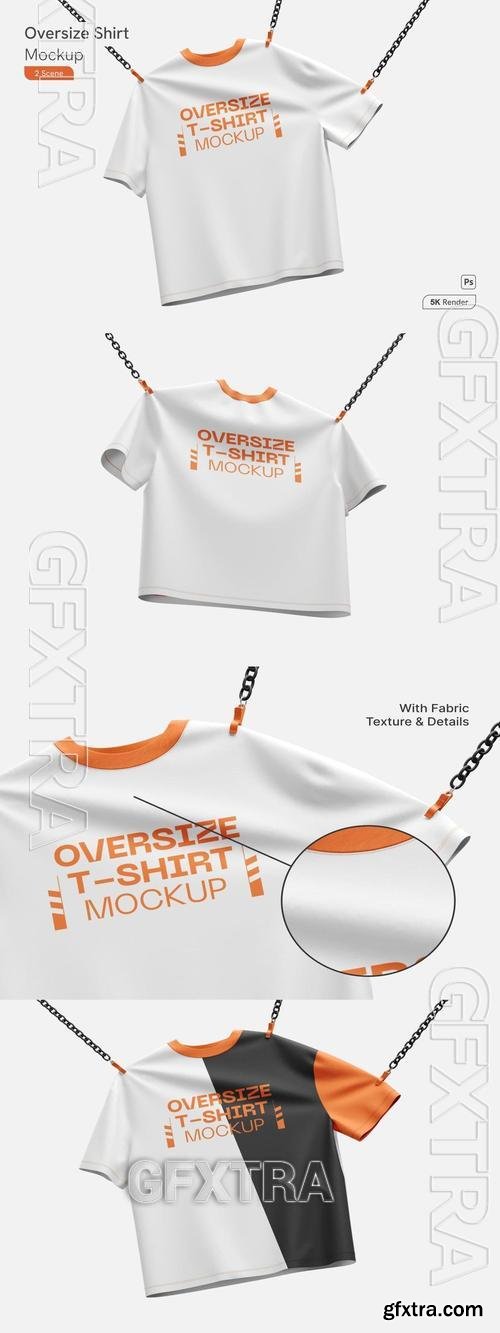 Oversize T-Shirt Mockup L24NT82