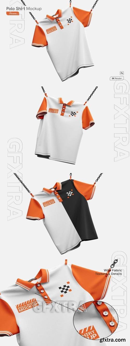 Polo Shirt Mockup W3GPPZ6