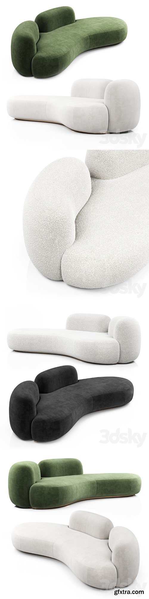 Tateyama XL Sofa 2 backs By Secolo