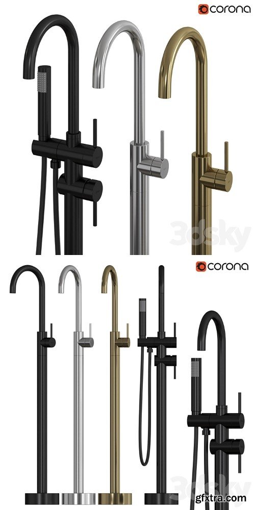 REA ORTIS | Floor-standing washbasin faucet