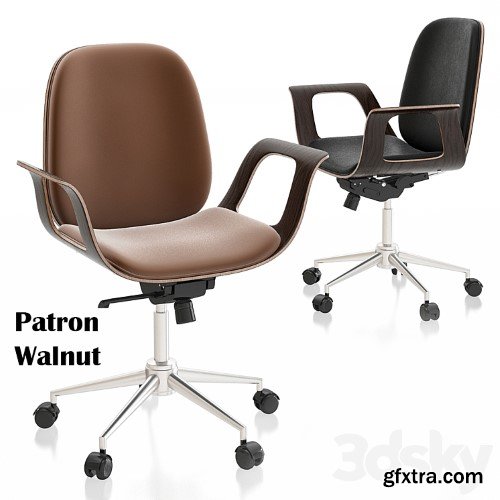 Patron Walnut Office Chair