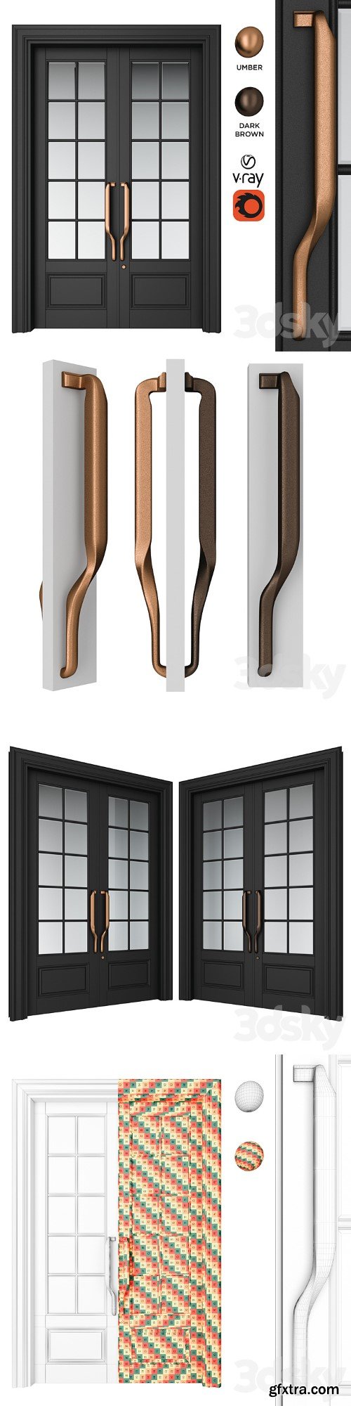 Door Set Elmes Archism T2084