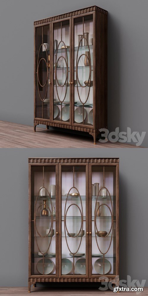 Seven Sedie Glass Cupboard Ellipse