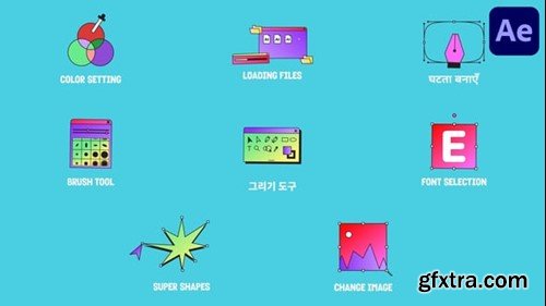 Videohive Graphic Designer Tools Icons And Titles for After Effects 55887580