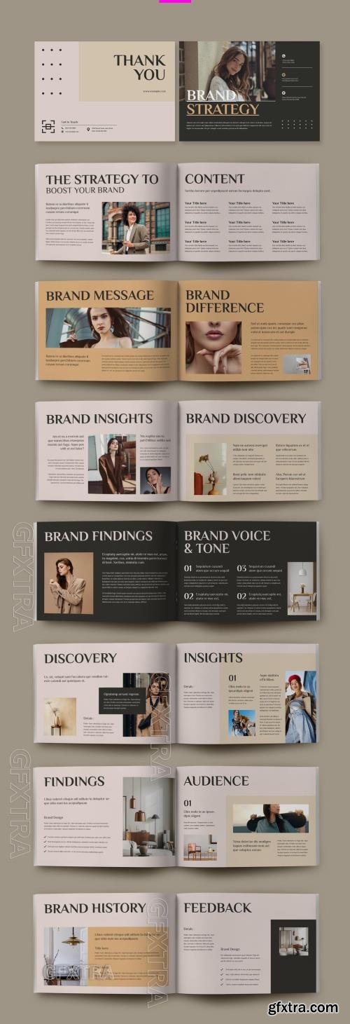 Brand Strategy Layout Template 763770687