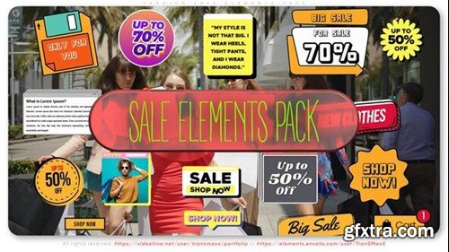 Videohive Fashion Sale - Elements PACK 55879959