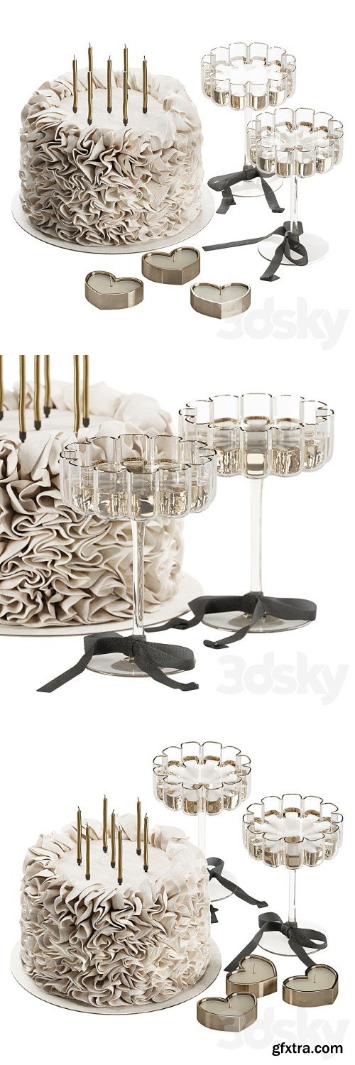 Decorative Set with Cake 011 KM