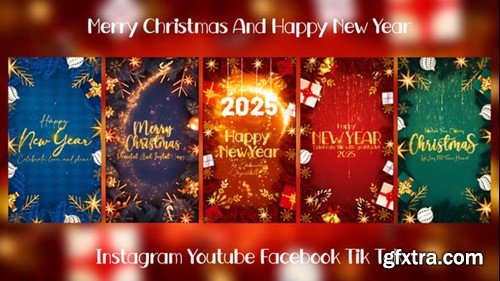 Videohive Merry Christmas Instagram Stories Pack 55858206