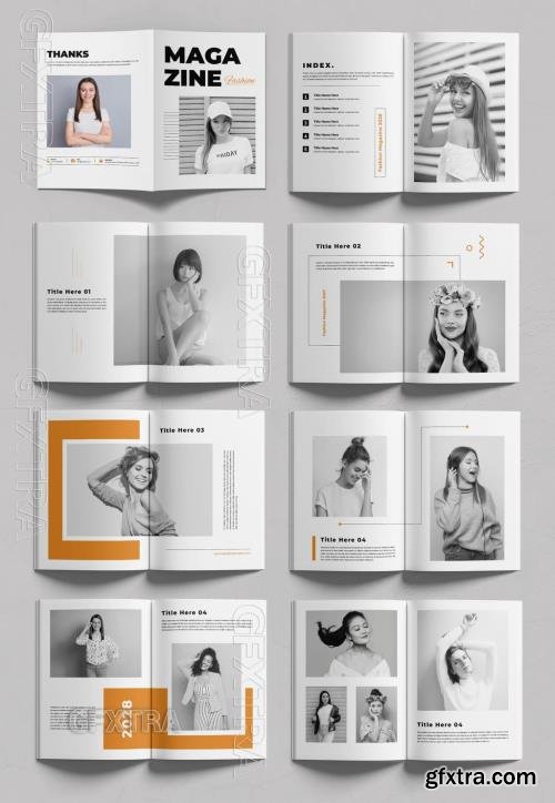 Fashion Magazine Template Layout 749918338