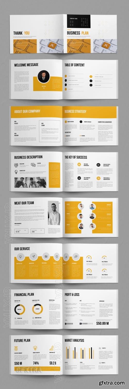 Business Plan Landscape Brochure Template 749759956