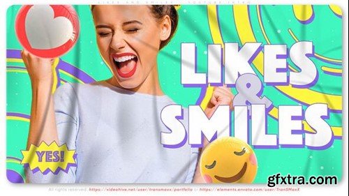 Videohive Likes and Smiles - Youtube Intro 55906523