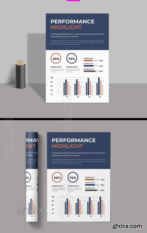 Company Performance Highlight Poster Template 762061111