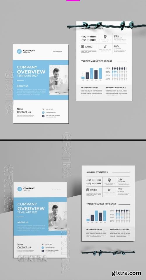 Company Overview Poster Template Layout 762061073