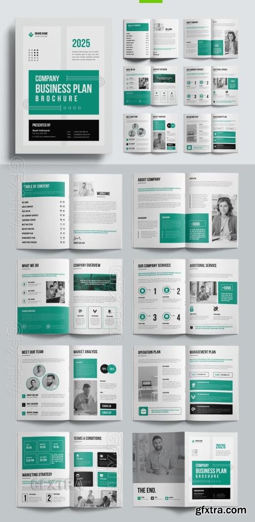 Business Plan Brochure Layout 762061039