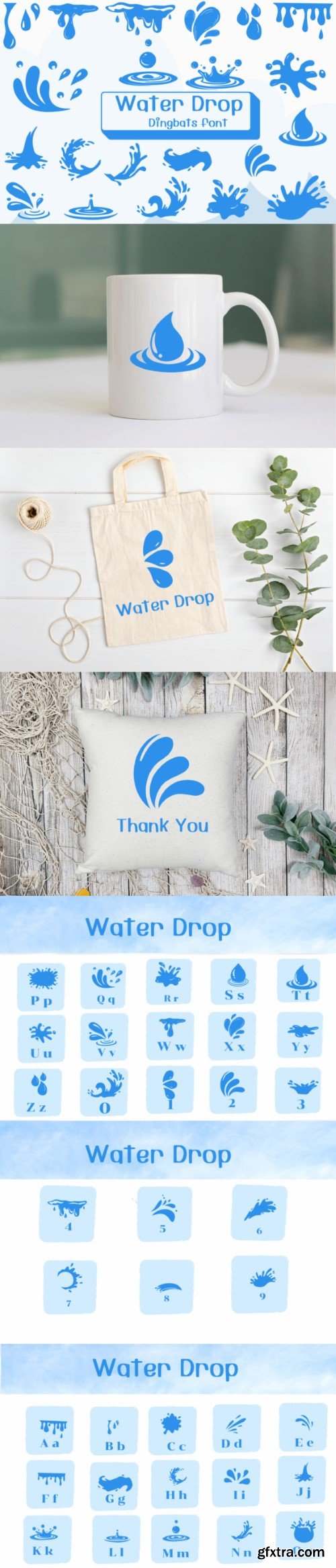 Water Drop Font