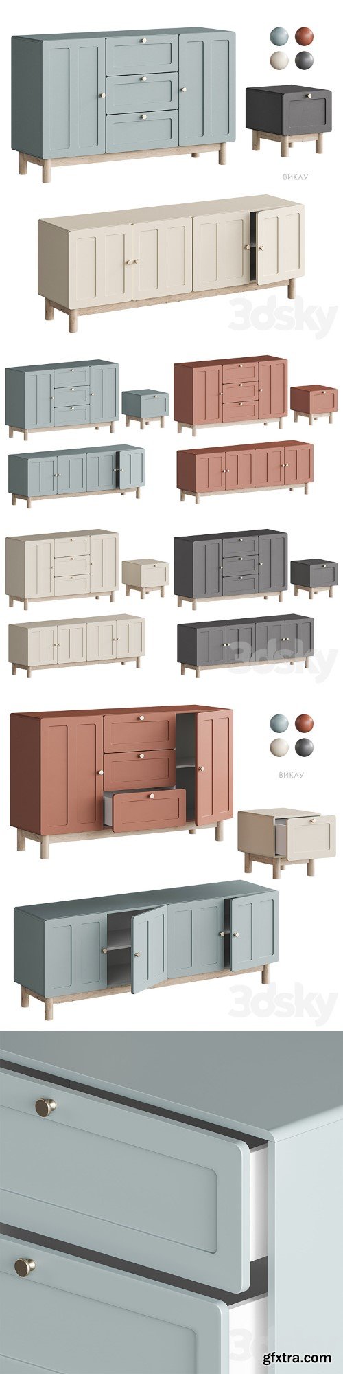 Vikla cabinet Divan.ru set2