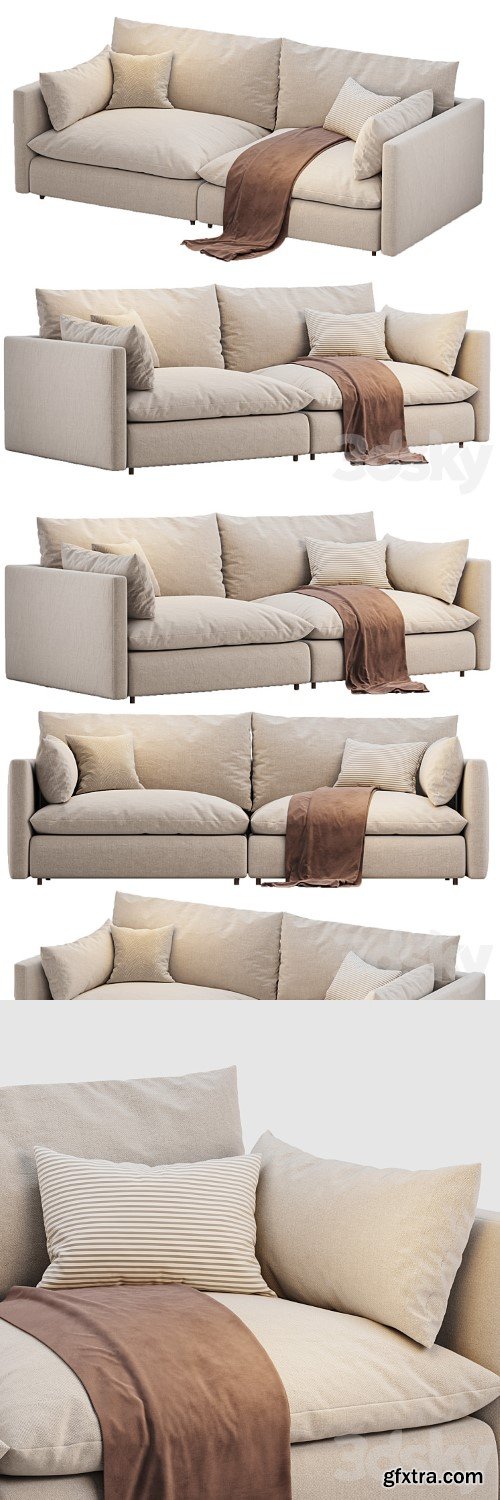 Unwind 2 Piece Slipcovered Sofa