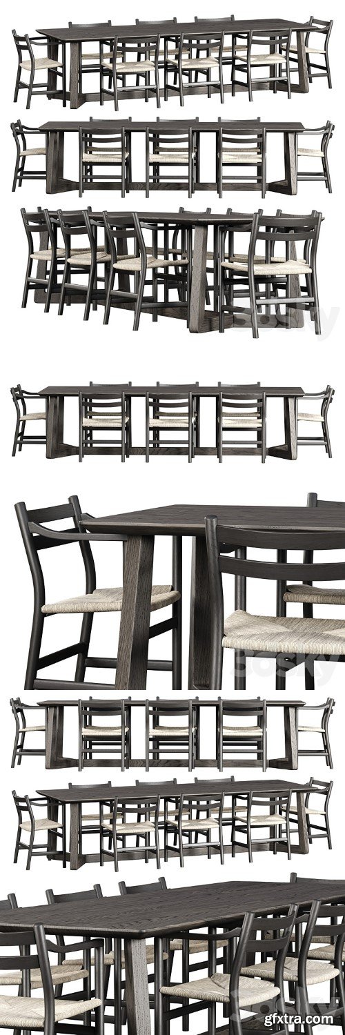 Edu Furniture Dining Set V1 / Garden furniture set