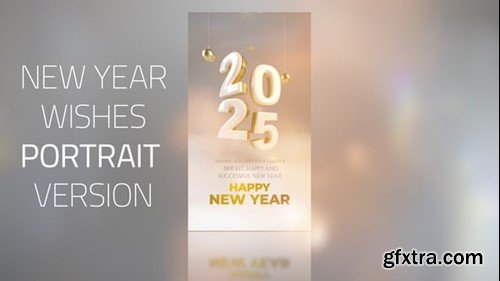 Videohive New Year Wishes 2025_Portrait 55918207