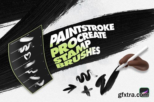 Paintstroke Procreate Stamp Brushes 8JB7SM6