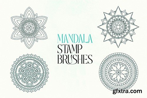 Mandala Procreate Stamp Brushes AAWD443