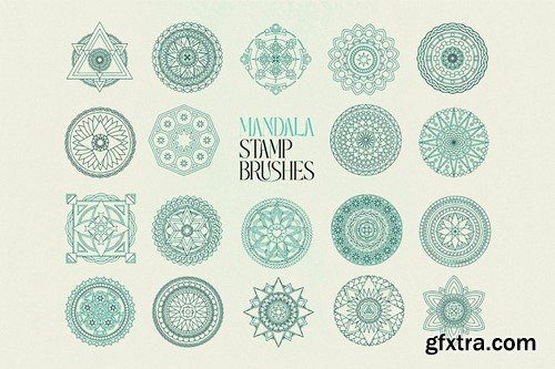 Mandala Procreate Stamp Brushes AAWD443