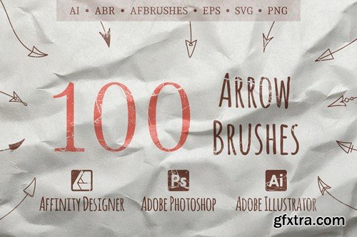 100 Stretchless Arrow Brushes QF5HLM7