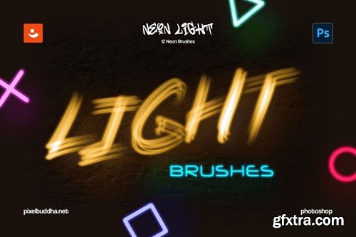 Neon Light Photoshop Brushes PN979EN