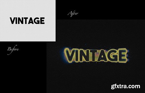 Blurred Vintage Text Effect CUXWM6D