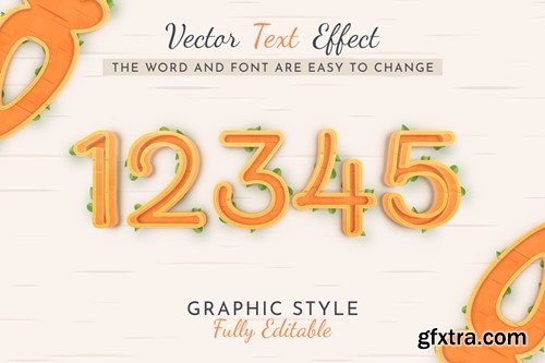 Stroke Carrot Editable Text Effect ZM7TSF4