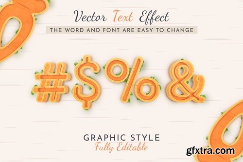 Stroke Carrot Editable Text Effect ZM7TSF4