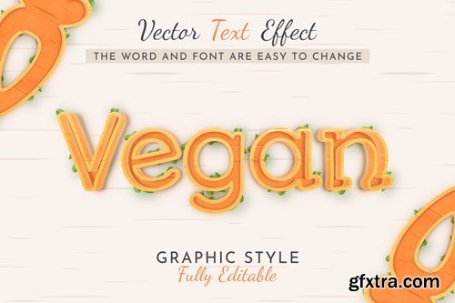 Stroke Carrot Editable Text Effect ZM7TSF4