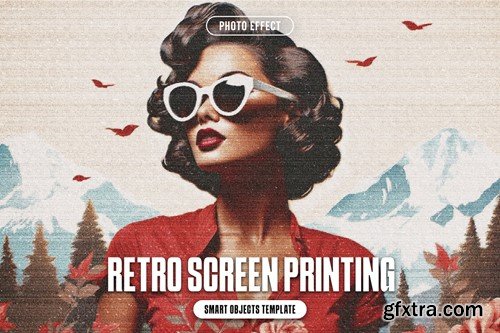 Retro Screen Printing Photo Effect TCAMTWD