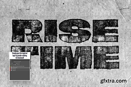 Badly Grunge Stamp Text Effect FEBMXWN