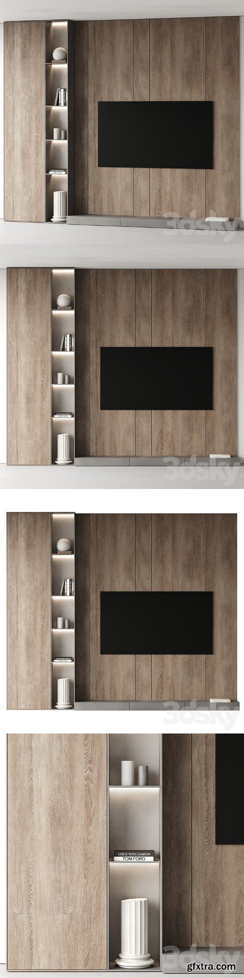 TV Wall set 03