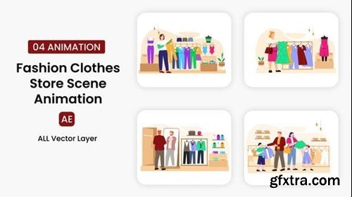 Videohive Fashion Clothes Store Illustration Scene 55058355