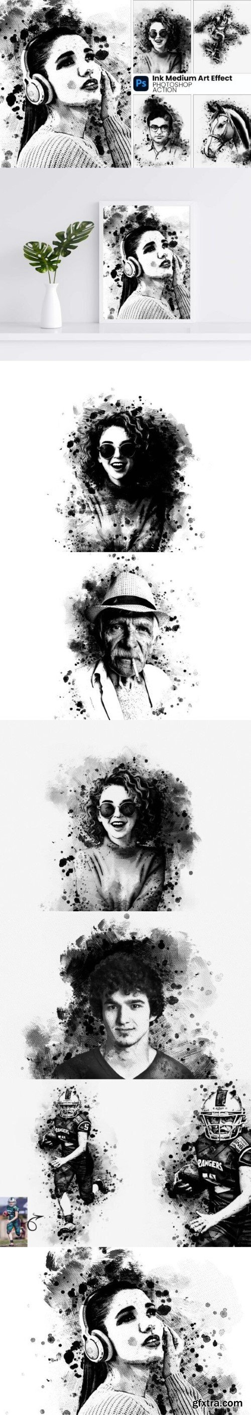 Ink Medium Art Photoshop Action