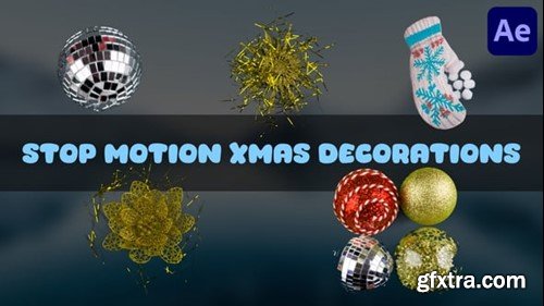 Videohive Stop Motion Xmas Decorations for After Effects 55939755