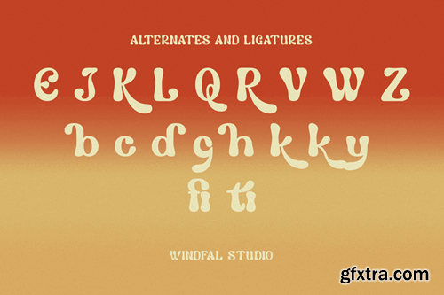 Red Kindred - Retro Display Font 83LHTZB