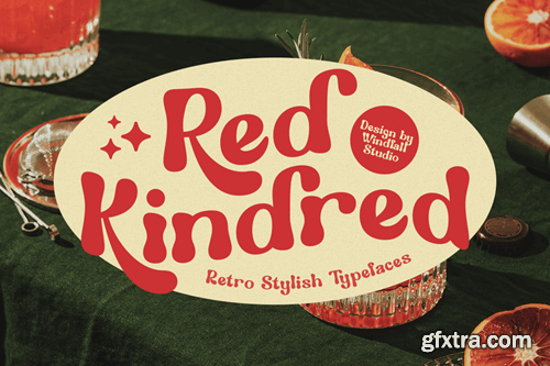 Red Kindred - Retro Display Font 83LHTZB