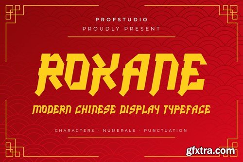 Roxane - Modern Bold Chinese Display Typeface MEHE4XR