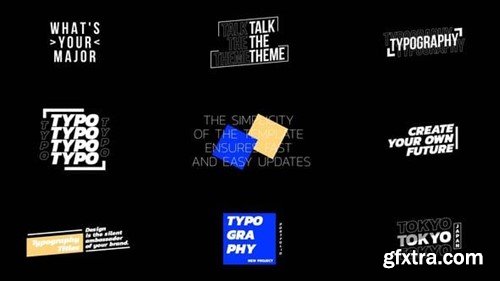 Videohive Typography Titles 55958617