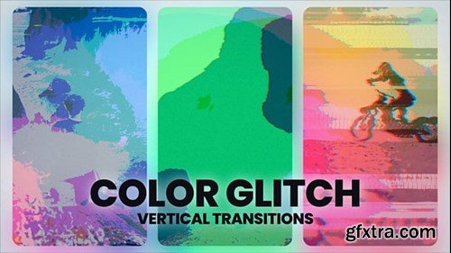 Videohive Color Glitch Transitions 55865194