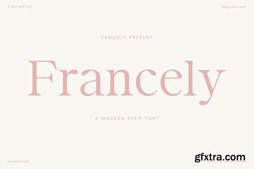 Francely - Serif font 2YZM3JW