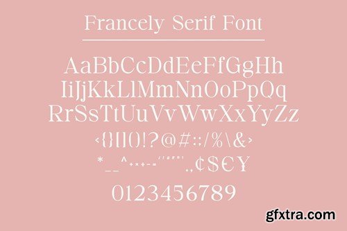 Francely - Serif font 2YZM3JW